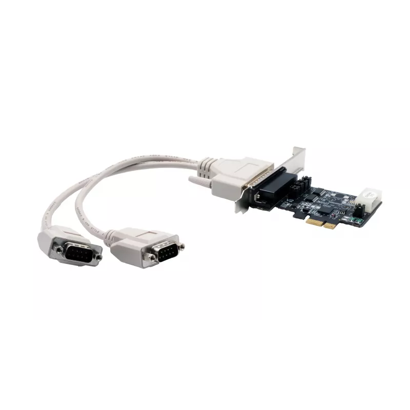 EXSYS EX-46022 Placa PCIe 2S Série RS-232, cabo Oktopus (chipset EXAR)