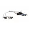 EXSYS EX-46022 Placa PCIe 2S Série RS-232, cabo Oktopus (chipset EXAR)