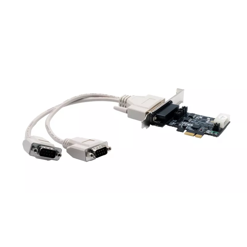 EXSYS EX-46022 Placa PCIe 2S Série RS-232, cabo Oktopus (chipset EXAR)