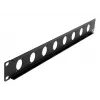 EXSYS Painel de rack 19 polegadas 1U com 8 aberturas tipo D (XLR), preto EX-49297