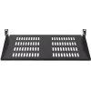 Rockstable RS19-FH18 Fundo fixo 19 polegadas 1U 400mm de profundidade 25kg de carga preto