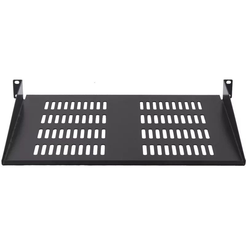 Rockstable RS19-FH18 Fundo fixo 19 polegadas 1U 400mm de profundidade 25kg de carga preto