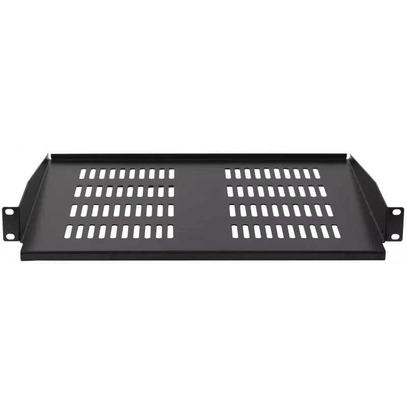 Rockstable RS19-FH18 Fundo fixo 19 polegadas 1U 400mm de profundidade 25kg de carga preto