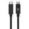 EXSYS Cabo USB 3.2 Gen 2x1 USB-C 1m preto com fixação individual por parafuso (EX-K1595V-1.0)