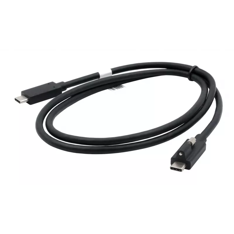 EXSYS Cabo USB 3.2 Gen 2x1 USB-C 1m preto com fixação individual por parafuso (EX-K1595V-1.0)