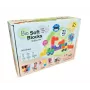 Gerardo's Toys Blocos macios com rodas, 21 peças (15 blocos + 6 peças de roda)
