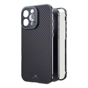 Black Rock Cover 360° Glass capa para Apple iPhone 16 Pro Max, carbono verdadeiro (00228101)
