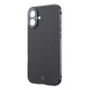 Black Rock Cover 360° Glass capa para Apple iPhone 16 Plus, carbono verdadeiro (00228105)