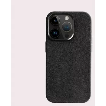 Capa Cyoo Alcantara para iPhone 15 Pro Max preta (CY123275)