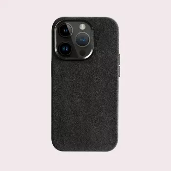 Capa Cyoo Alcantara para iPhone 15 Pro Max preta (CY123275)