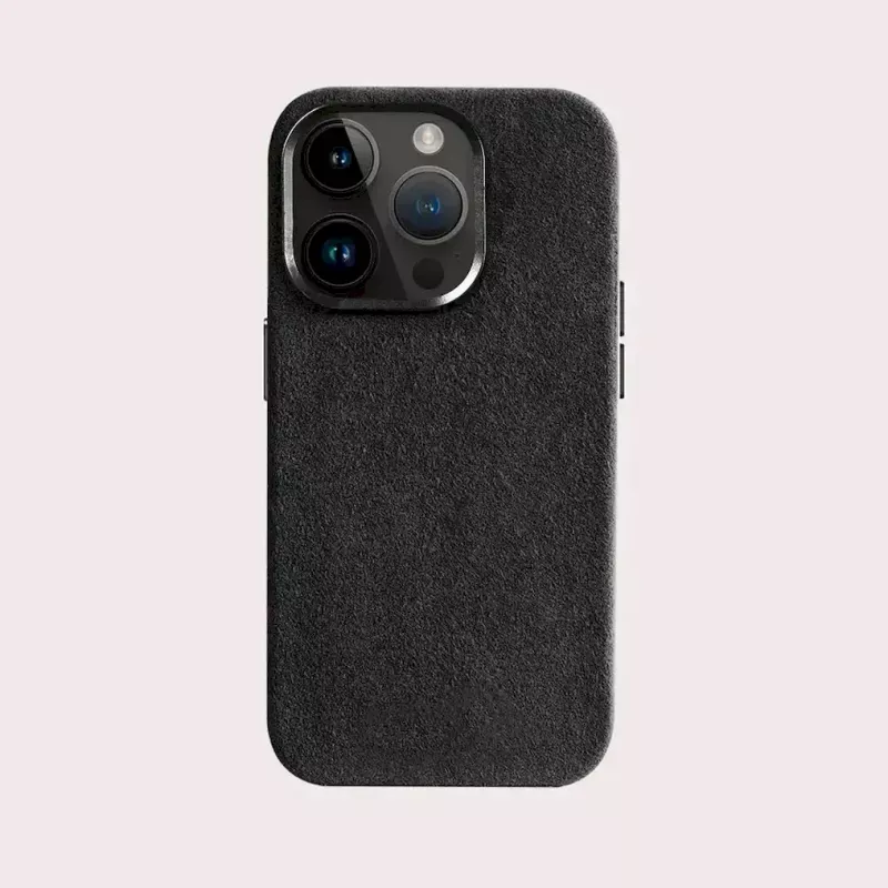 Capa Cyoo Alcantara para iPhone 15 Pro Max preta (CY123275)