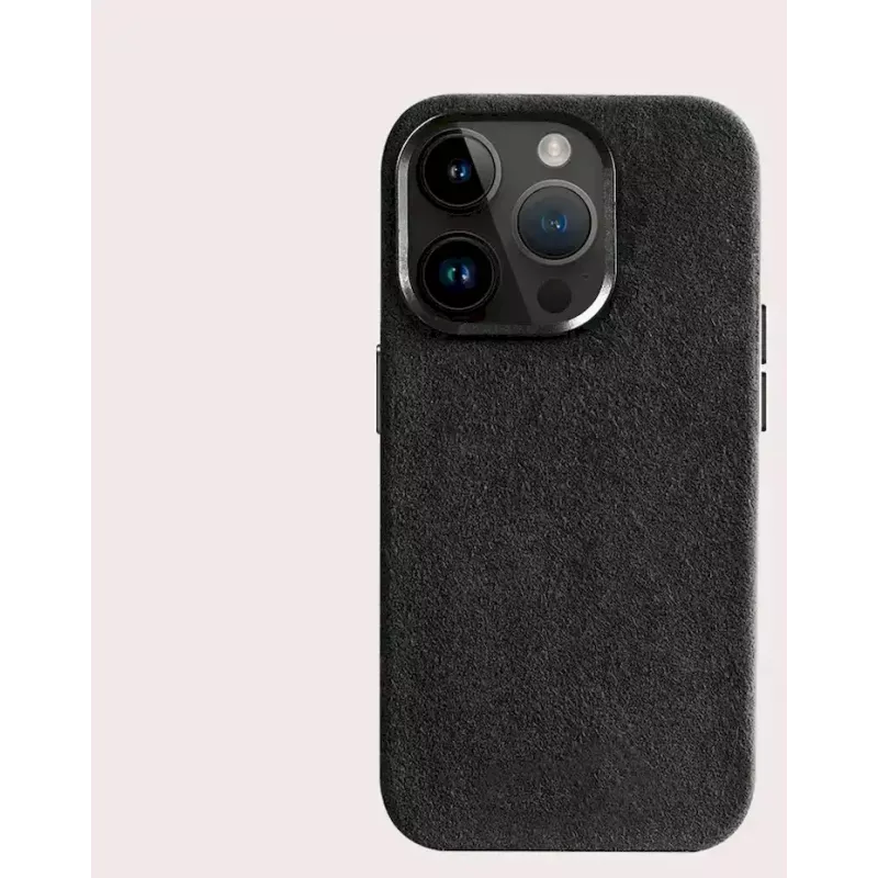 Capa Cyoo Alcantara para iPhone 15 Pro Max preta (CY123275)