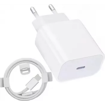 Carregador de parede USB-C CYOO 20W com cabo USB-C para Lightning (CY123221)