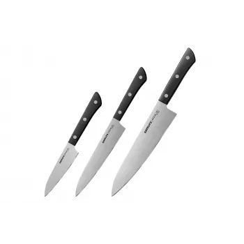 Conjunto de 3 facas SAMURA Harakiri