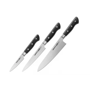 Conjunto de 3 facas SAMURA PRO-S