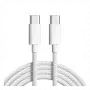 Cabo de carregamento USB-C para USB-C Cyoo em tecido de algodão 2m (CY123447)