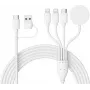 CYOO CY606 cabo de carregamento múltiplo 4-em-2 universal / USB-C / Watch – preto