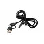 Cabo múltiplo de carregamento e dados EXSYS EX-K1404 2-em-1 para 3-em-1 USB-C/A para USB-C/Micro B/Lightning em nylon entrelaçado, 1,2 m, preto