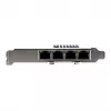 Placa de rede EXSYS EX-6083 PCIe x4 Gigabit Ethernet 4 portas Low-Profile