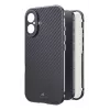 Black Rock Capa 360° em vidro para Apple iPhone 16, fibra de carbono verdadeira (00228085)