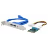 EXSYS EX-48010-3 placa Mini PCIe USB 3.2 Gen 1 com 2 conectores (NEC)