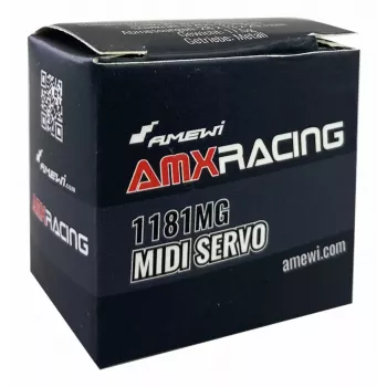 Amewi Micro-Servo AMXRacing 1181MG servo analógico Midi engrenagem metálica (28445)