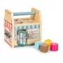 Gerardo's Toys Casa de atividades em madeira com fechaduras para crianças a partir de 18 meses