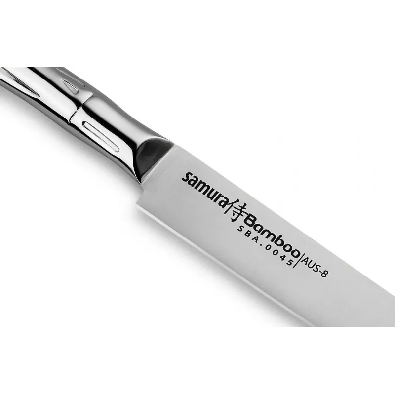 SAMURA Faca de filetar Harakiri 200 mm aço inoxidável AUS-8, cabo ABS, acabamento acetinado