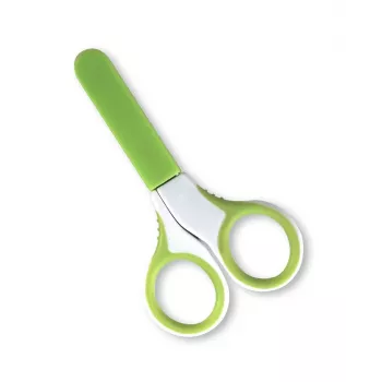 Kidsme Tesoura de unhas para bebé com pontas arredondadas de segurança e tampa protetora