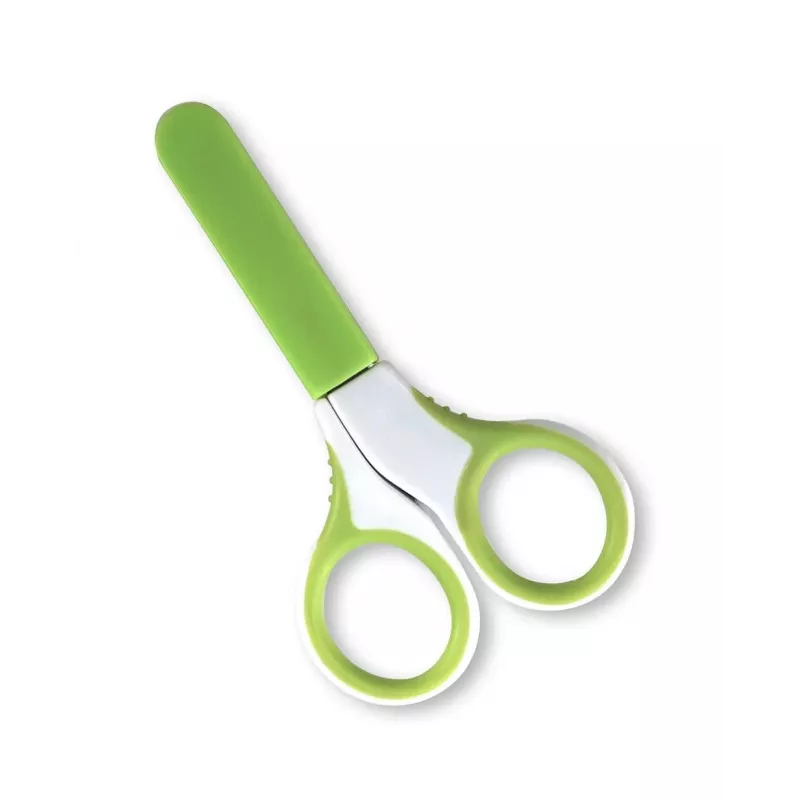 Kidsme Tesoura de unhas para bebé com pontas arredondadas de segurança e tampa protetora