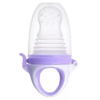 Kidsme Food Feeder Plus Dispositivo de alimentação para bebé a partir dos 6 meses, lavanda