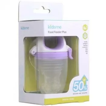 Kidsme Food Feeder Plus Dispositivo de alimentação para bebé a partir dos 6 meses, lavanda