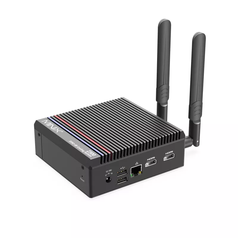 MINIX NEO Z300-0db Mini-PC sem ventoinha Intel Core i3-N300 16GB RAM 512GB SSD Windows 11 Pro NEO Z300-0db (512GB)