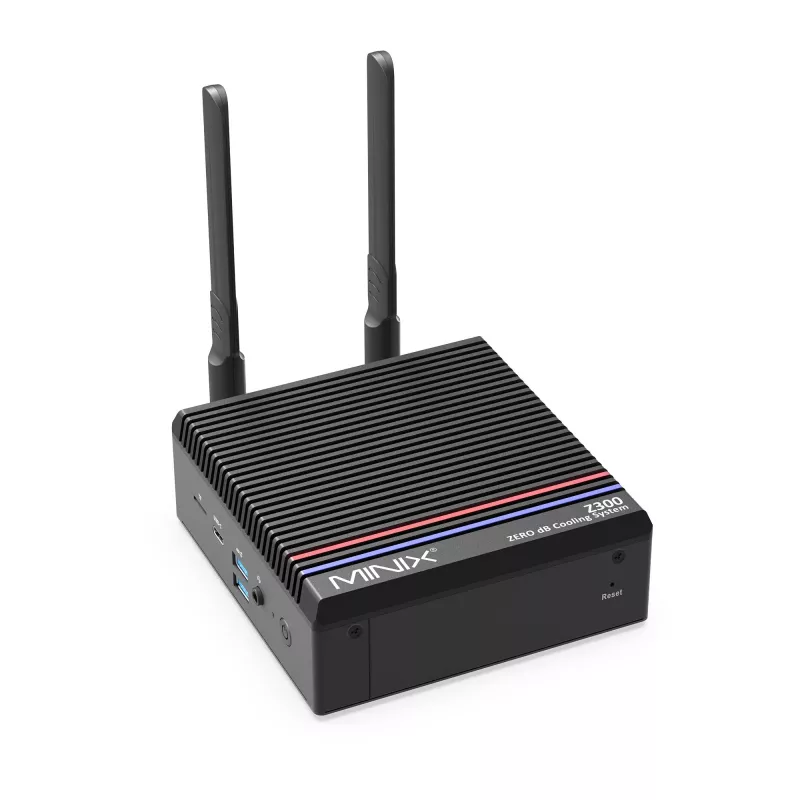 MINIX NEO Z300-0db Mini-PC sem ventoinha Intel Core i3-N300 16GB RAM 512GB SSD Windows 11 Pro NEO Z300-0db (512GB)