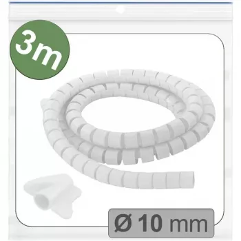 Quadrios 25CA743 manga de malha expansível, PET, branco, 3 m, feixe máx. 10 mm
