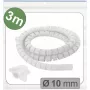 Quadrios 25CA743 manga de malha expansível, PET, branco, 3 m, feixe máx. 10 mm