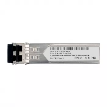 EXSYS EX-SFP-0055 Transceptor SFP LC duplex multimodo 550m 1,25Gbps 850nm -40°C a 80°C