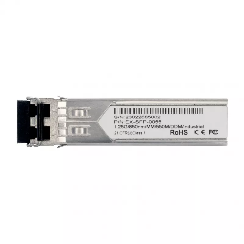 EXSYS EX-SFP-0055 Transceptor SFP LC duplex multimodo 550m 1,25Gbps 850nm -40°C a 80°C
