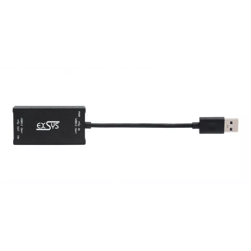 EXSYS EX-1501HMVS-A Hub industrial USB 3.2 Gen 1 de 1 porta com proteção contra sobretensão ESD de 15KV
