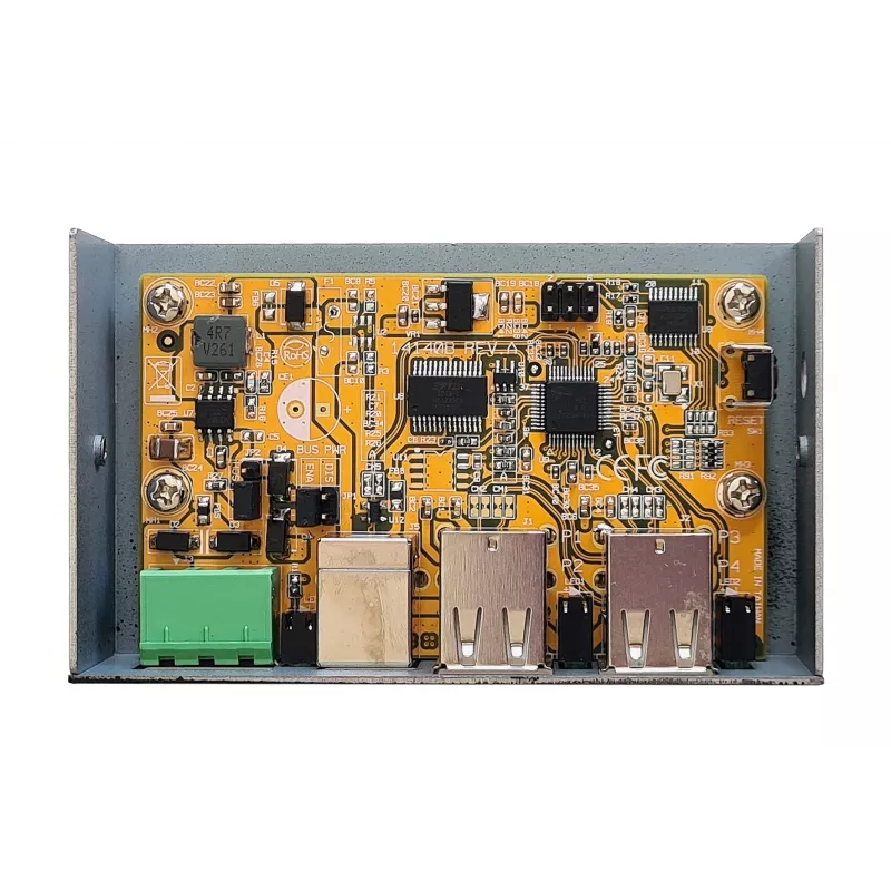 EXSYS EX-1594HMS Hub industrial USB 2.0 de 4 portas com kit para calha DIN