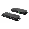 EXSYS EX-6164 Servidor de dispositivos série RS-232 de 4 portas, Ethernet para série, metal, 10/100 Mbps, Virtual COM