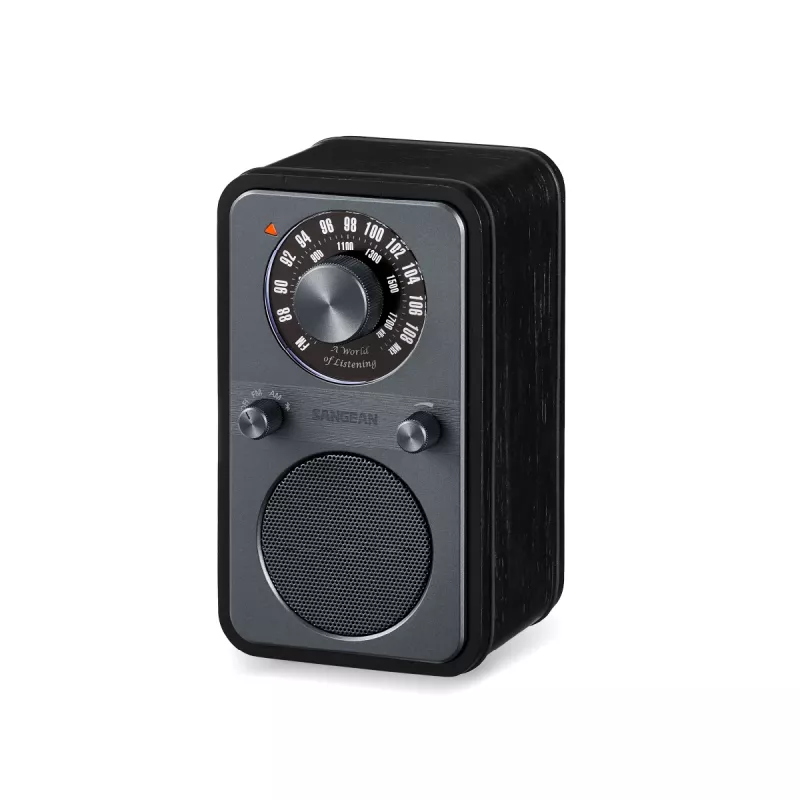 Sangean WR-9 Rádio FM/AM portátil madeira maciça Midnight Oak com Bluetooth 8W