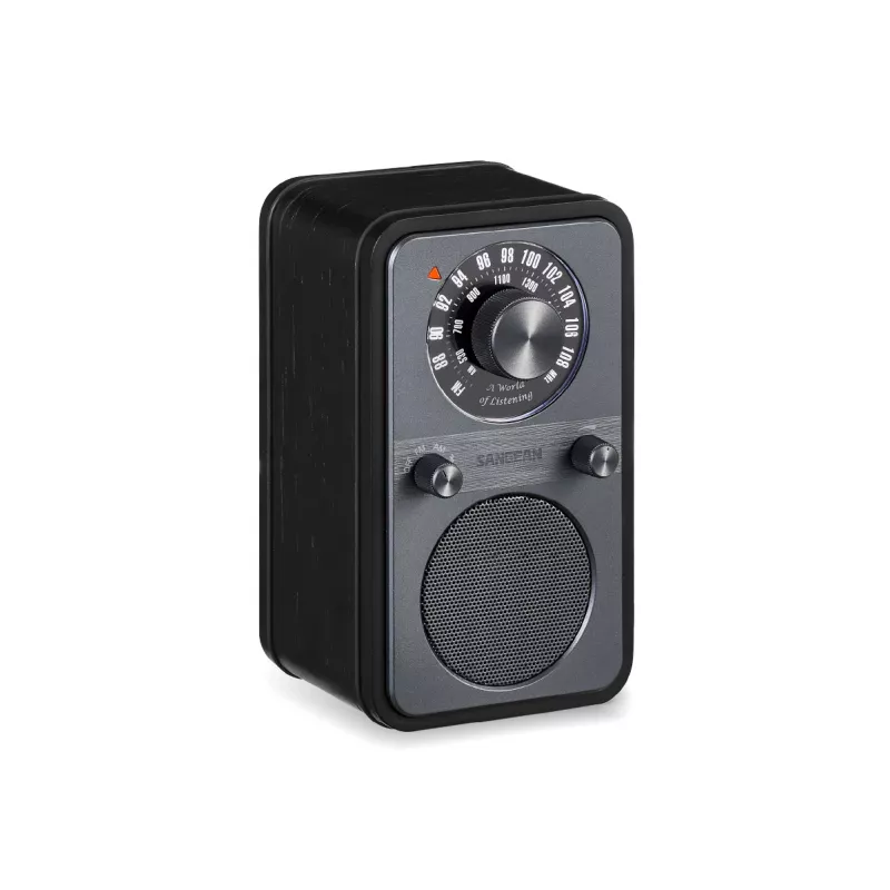 Sangean WR-9 Rádio FM/AM portátil madeira maciça Midnight Oak com Bluetooth 8W