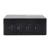 EXSYS EX-12274HMS Hub industrial USB 3.2 Gen 2x1 de 4 portas em metal, 10Gbps, 15KV ESD, montagem na parede/calha DIN