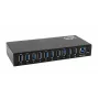 EXSYS EX-11290HMS Hub USB 3.2 Gen 1 de 10 portas com fonte de alimentação 12V/5A
