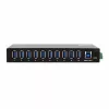 EXSYS EX-11290HMS Hub USB 3.2 Gen 1 de 10 portas com fonte de alimentação 12V/5A