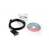 EXSYS EX-1311-2FT Adaptador USB 2.0 para série RS-232, conector fêmea DB9, chipset FTDI, gama de temperatura industrial