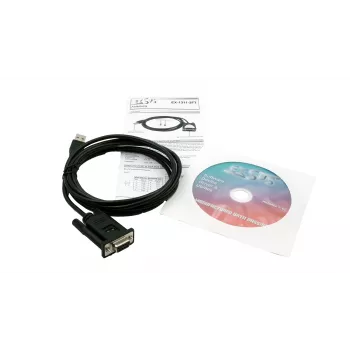 EXSYS EX-1311-2FT Adaptador USB 2.0 para série RS-232, conector fêmea DB9, chipset FTDI, gama de temperatura industrial