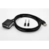 EXSYS Adaptador USB 2.0 para série RS-232 com +5V e LED, chipset FTDI (EX-1311-2F-5V)