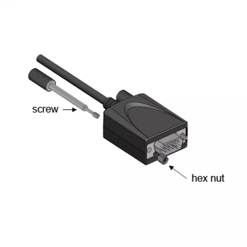 EXSYS Adaptador USB 2.0 para série RS-232 com +5V e LED, chipset FTDI (EX-1311-2F-5V)
